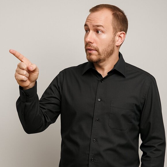 Roar Enough Excuses Tone on Tone Graphic Long Sleeve Button Up Black XL - Picture 1 of 15